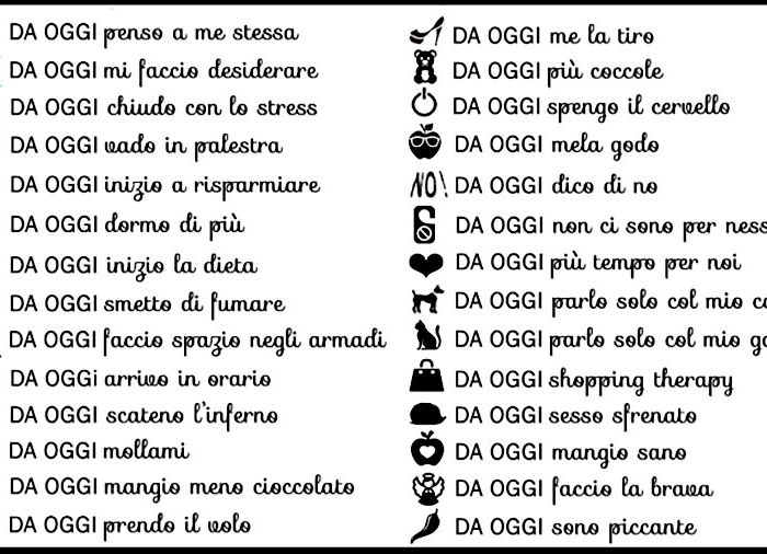 10 buoni propositi by annaBIBLO'